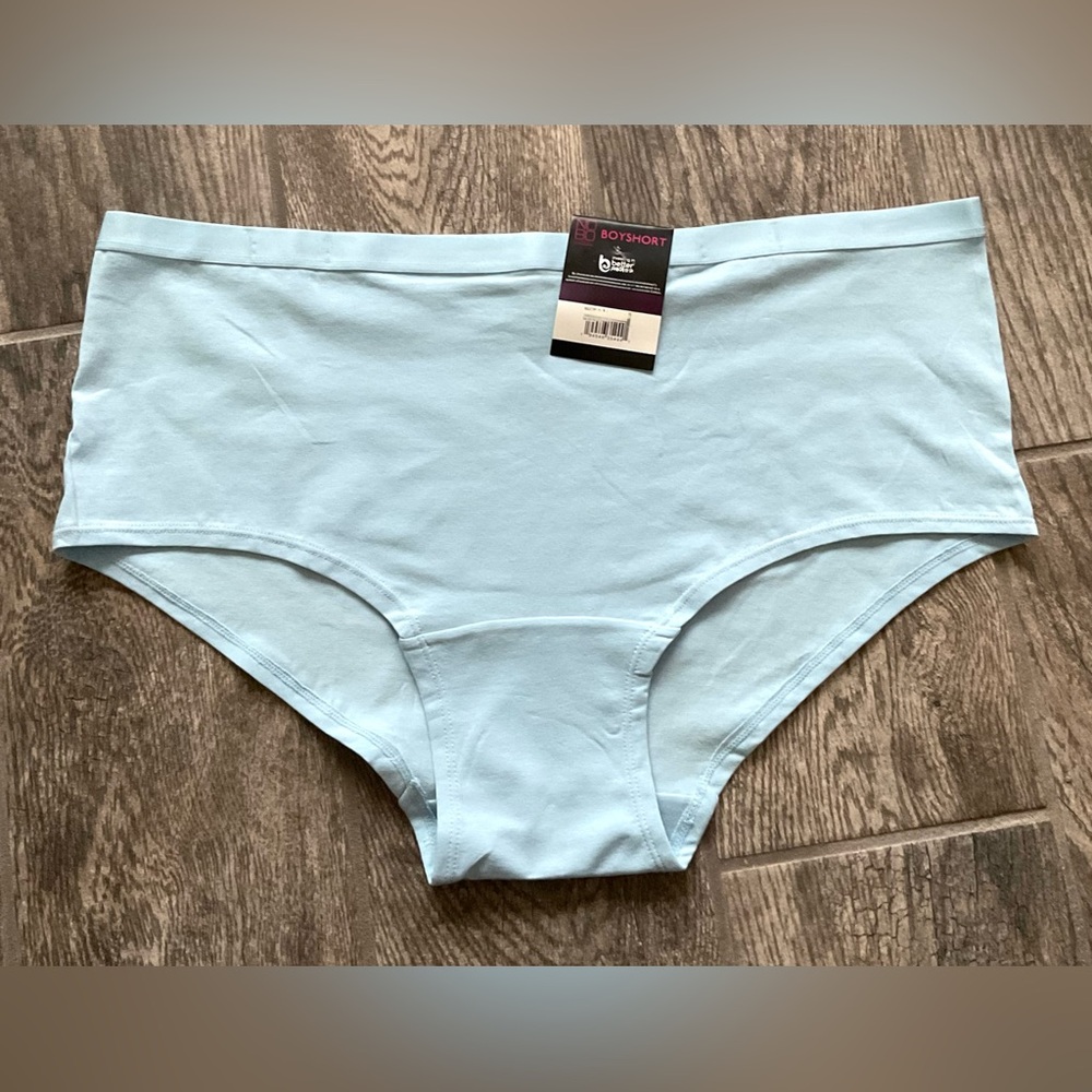 New Nobo, No Boundaries cotton boyshort panties you pick size Freshwater Blue